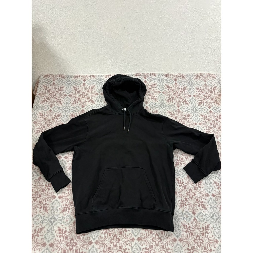 HM Essentials No 3 Black Hoodie Mens Large Regular Fit Pullover Sweatshirt